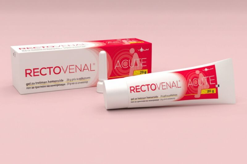 rectovenal gel na roze pozadini
